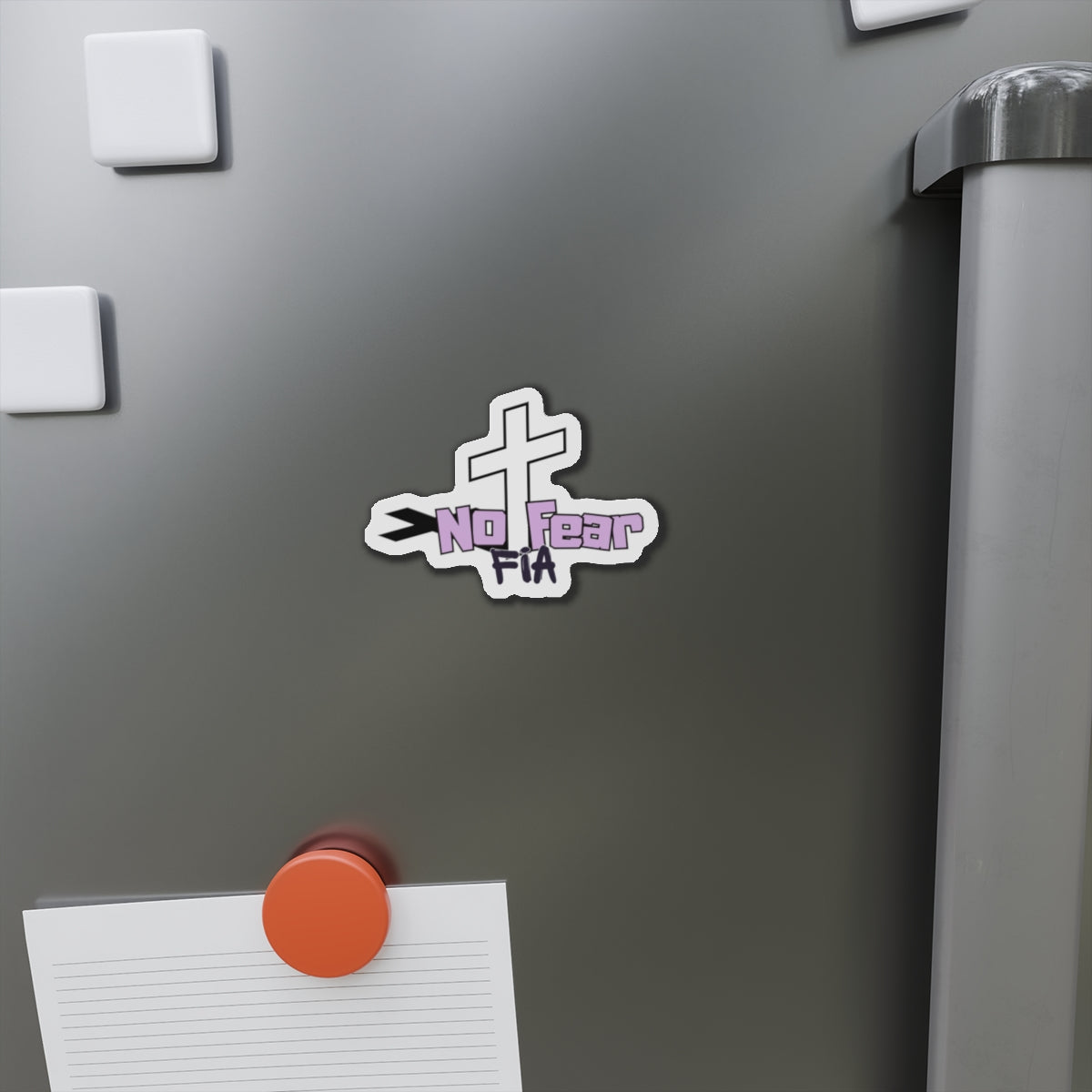 "No Fear Fia" Die-Cut Magnets