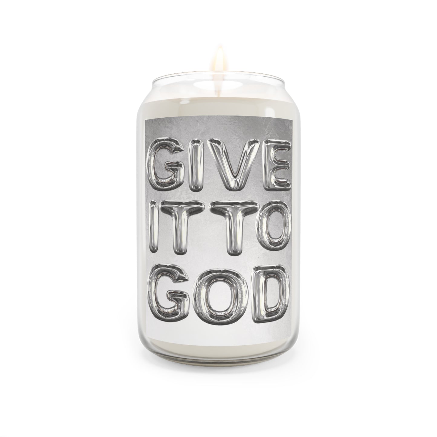 "GIVE IT TO GOD" Aromatherapy Candle (With Reusable Cup-Shaped Glass)