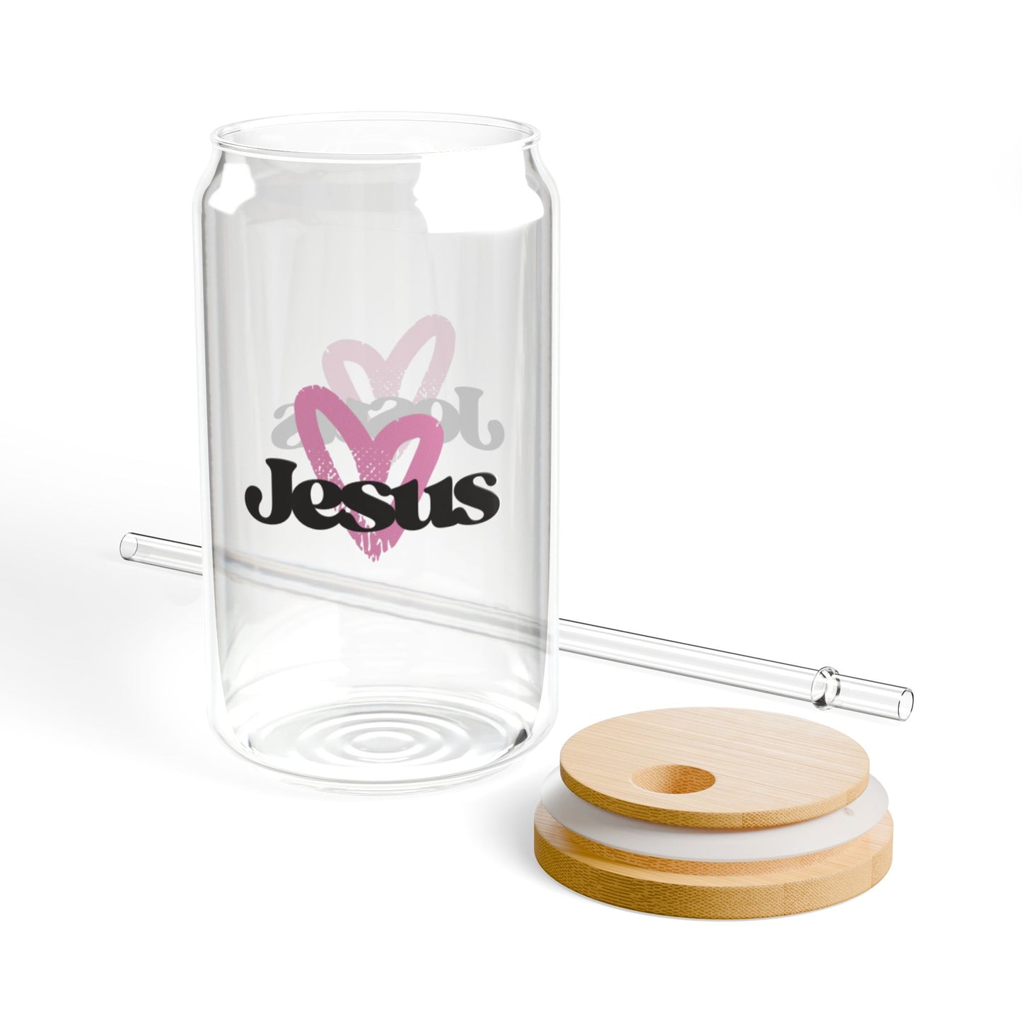 Jesus Sipper 16oz Glass Water Cup