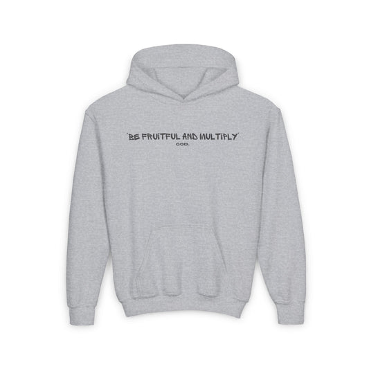 Youth Hooded Sweatshirt - Genesis 1:28