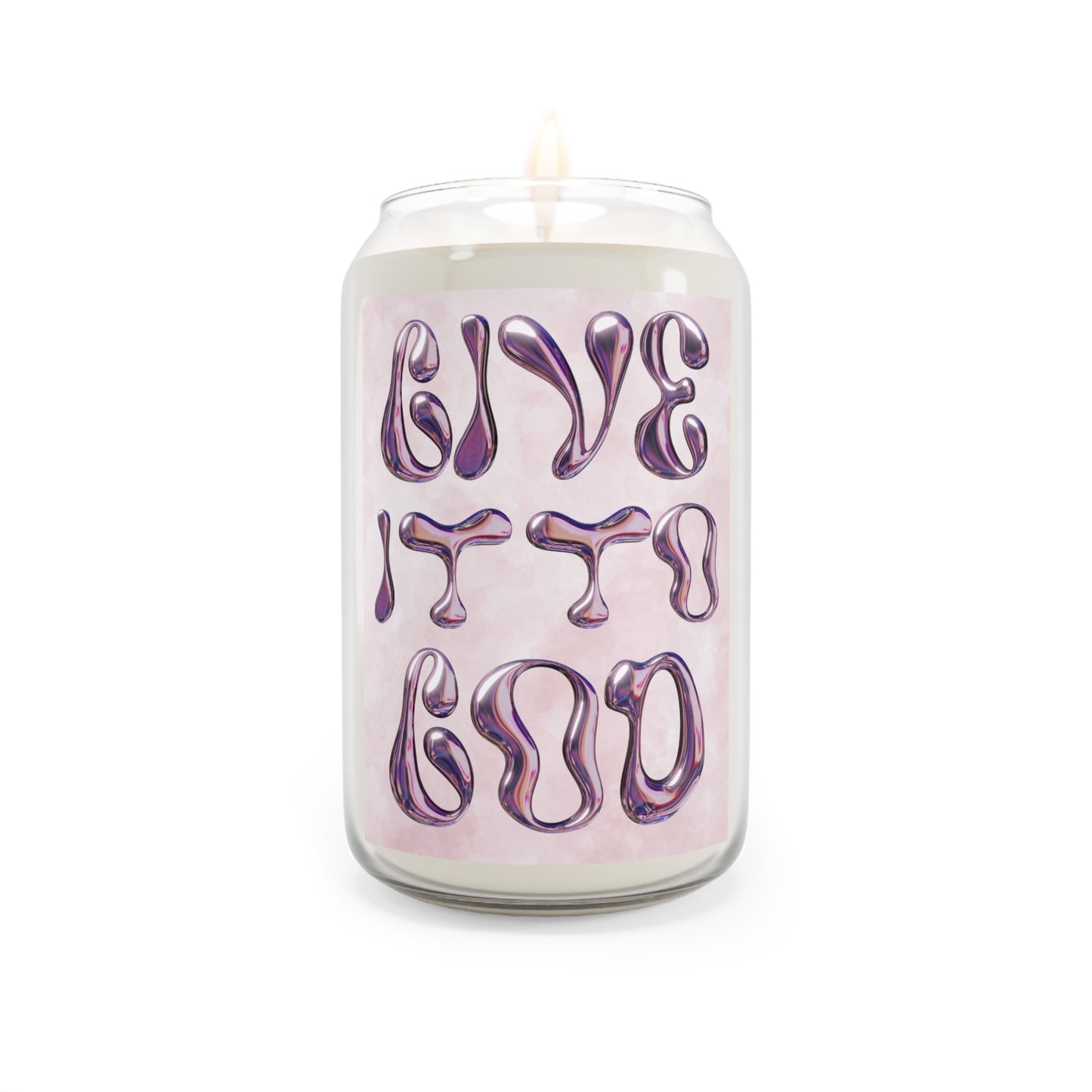 "GIVE IT TO GOD" Aromatherapy Candle (With Reusable Cup-Shaped Glass)
