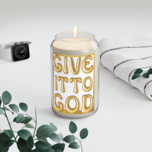 "GIVE IT TO GOD" Aromatherapy Candle (With Reusable Cup-Shaped Glass)
