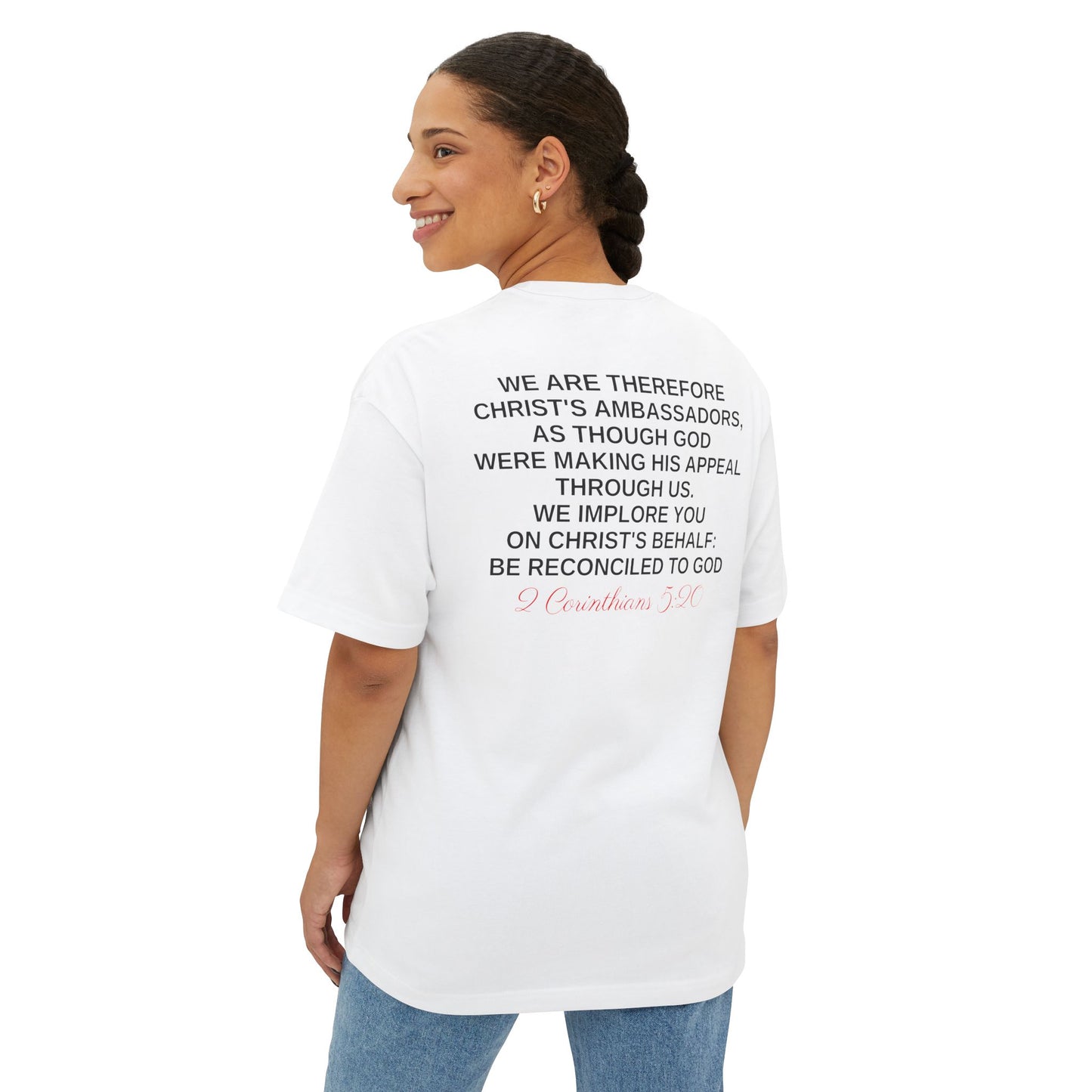 2 Corinthians 5:20 - Unisex Oversized Boxy Tee