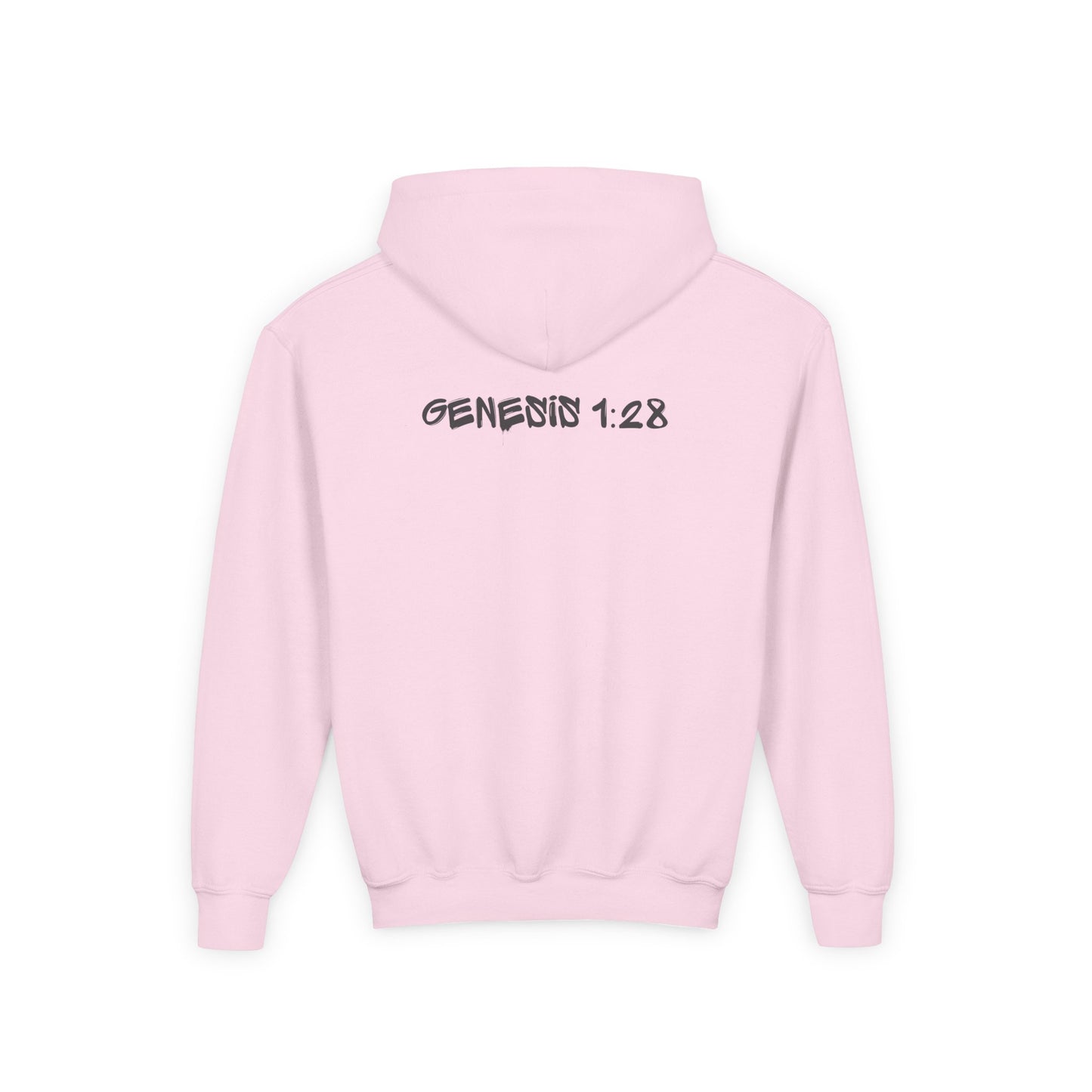 Youth Hooded Sweatshirt - Genesis 1:28