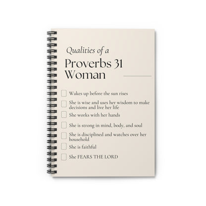 Christian Spiral Notebook - Ruled Line with Powerful Scripture for Women