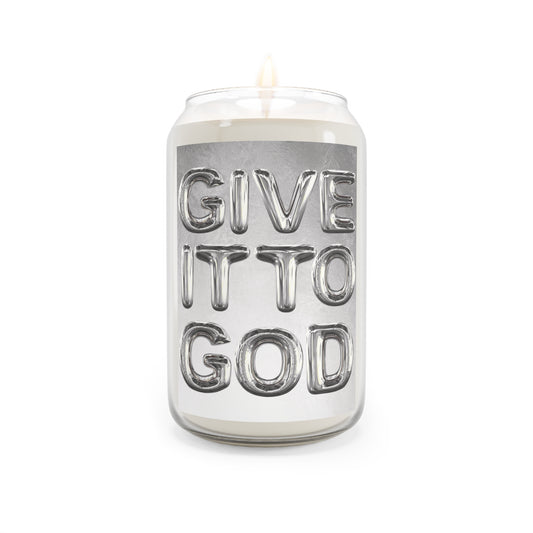 "GIVE IT TO GOD" Aromatherapy Candle (With Reusable Cup-Shaped Glass)