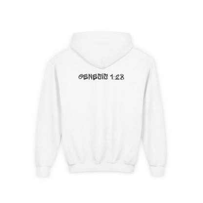 Youth Hooded Sweatshirt - Genesis 1:28
