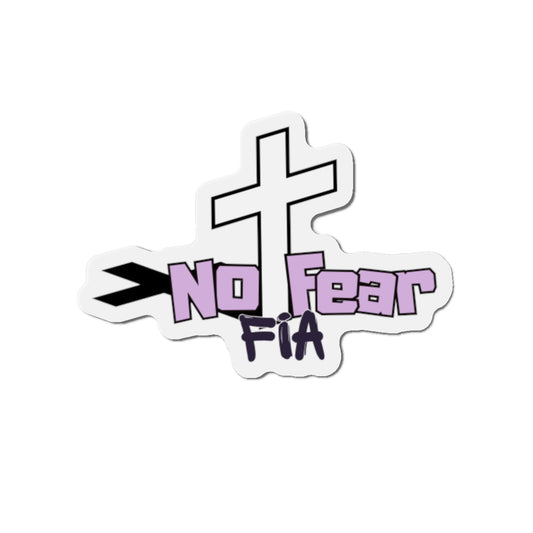 "No Fear Fia" Die-Cut Magnets