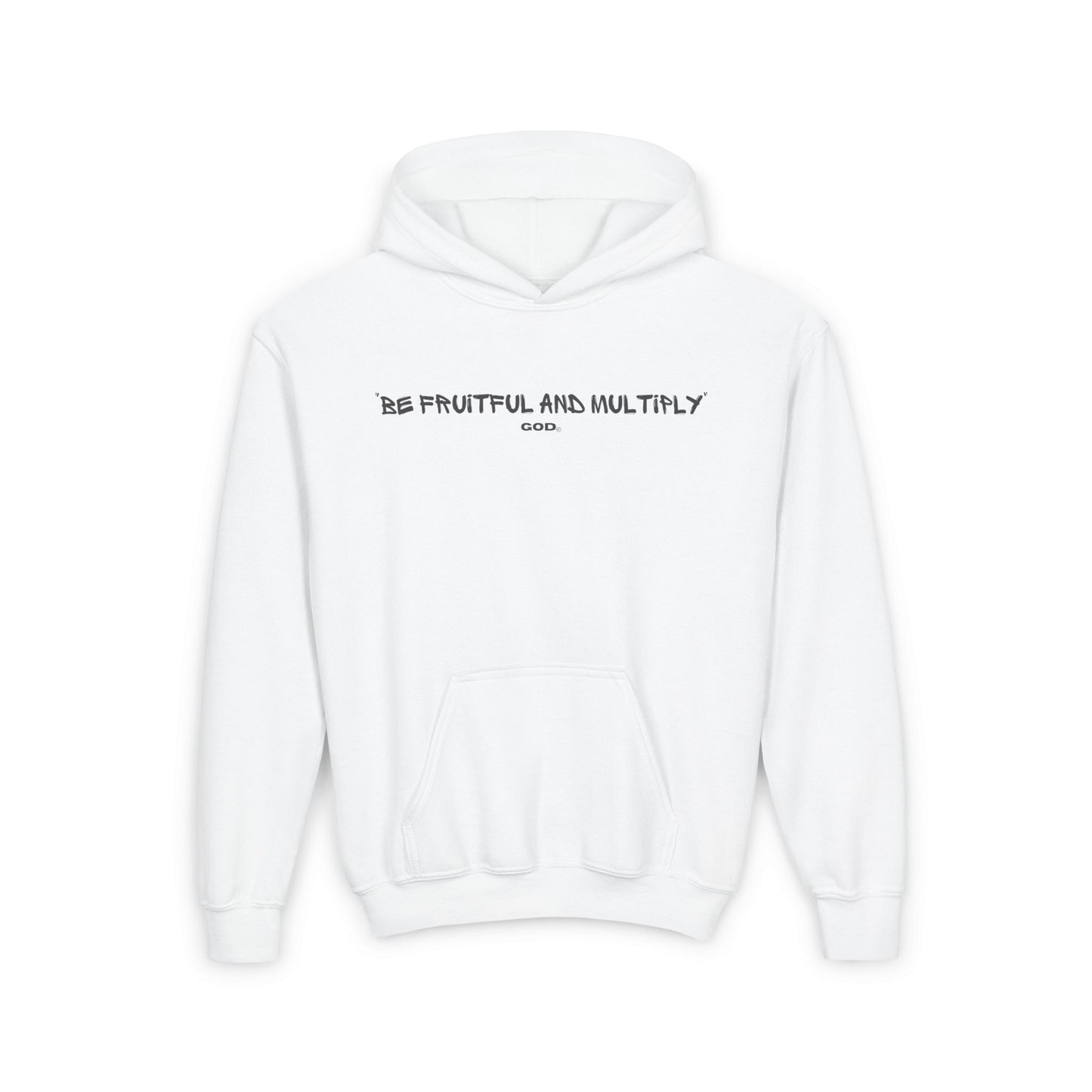 Youth Hooded Sweatshirt - Genesis 1:28