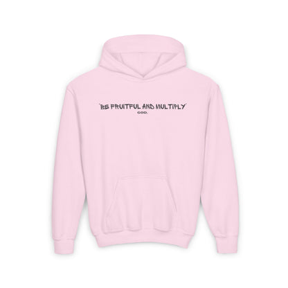 Youth Hooded Sweatshirt - Genesis 1:28