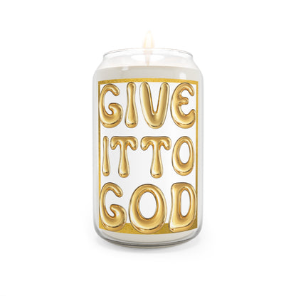 "GIVE IT TO GOD" Aromatherapy Candle (With Reusable Cup-Shaped Glass)