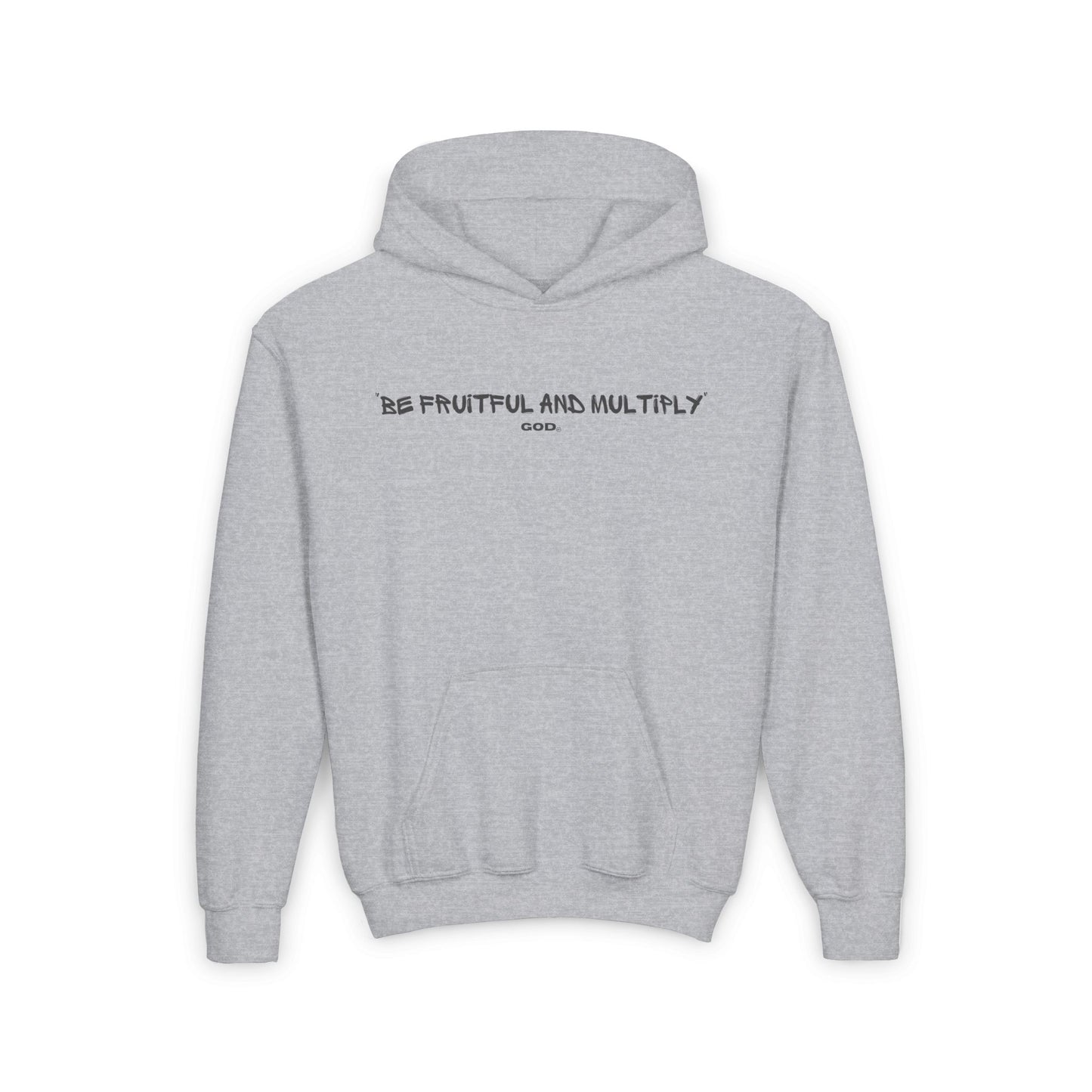 Youth Hooded Sweatshirt - Genesis 1:28