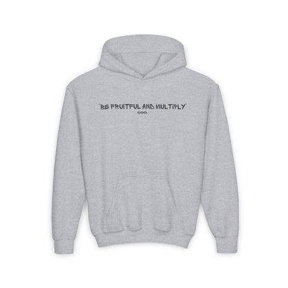 Youth Hooded Sweatshirt - Genesis 1:28